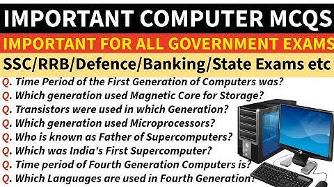Important Computer MCQs for Various Government Exams || SSC || RRB || Banking || Defence Exams etc.