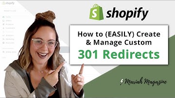 How to Create Custom 301 URL Redirects in Shopify | Create & Manage Redirects on Shopify