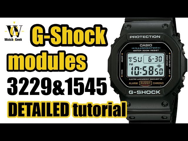 How To Set Casio G Shock DW-5600 Module 3229 - DW5600E DW5600 DW5700 DW5750  Complete Guide 