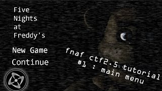Fnaf Clickteam tutorial 1 (Main menu)