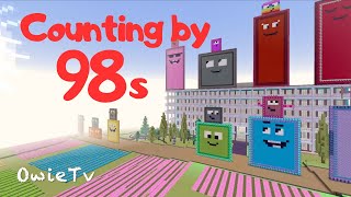 Counting by 98s Song | Minecraft Numberblocks Counting Songs| Skip Counting Songs for Kids