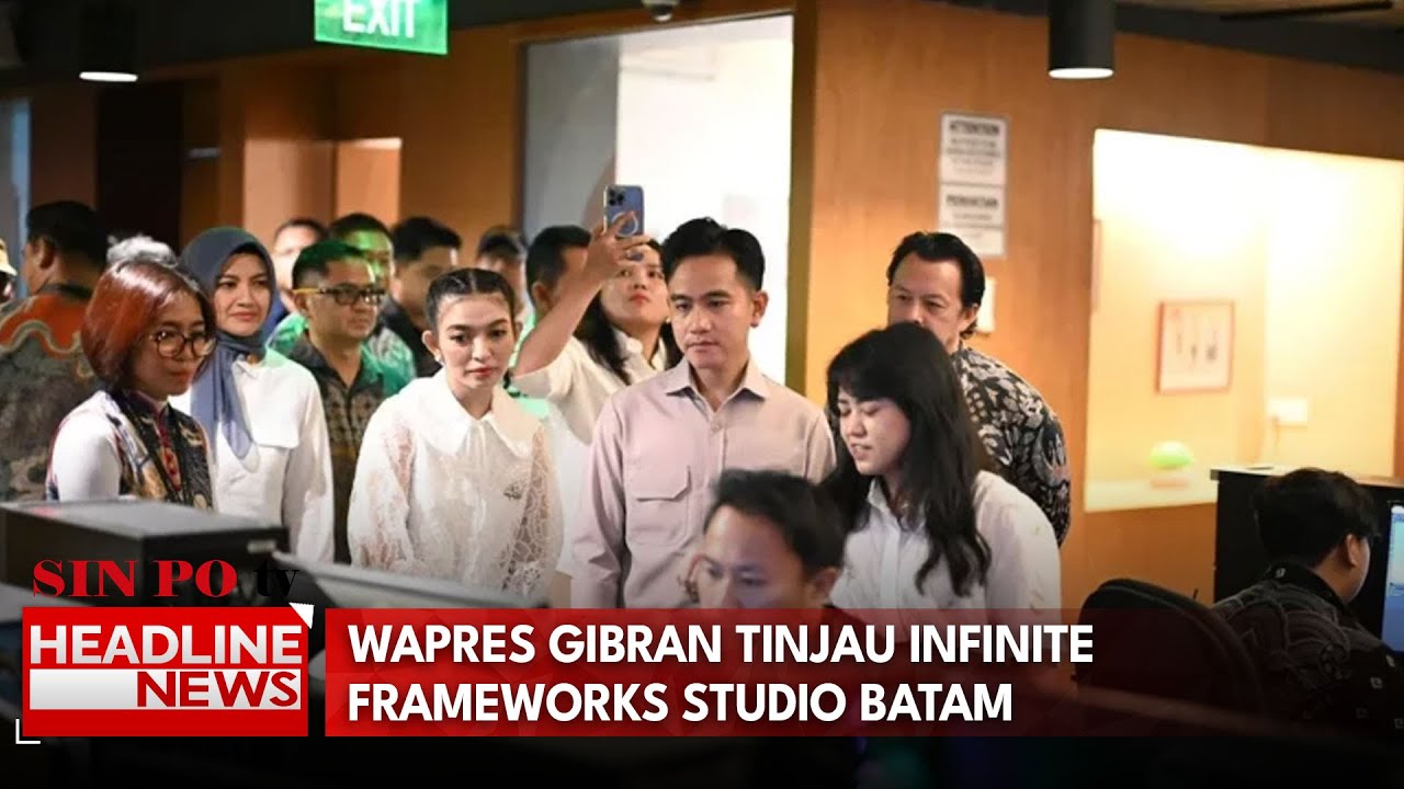 Wapres Gibran Tinjau Infinite Frameworks Studio Batam - YouTube