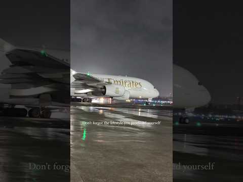 Mighty @emirates A380 while taxing || #a380 #emirates #planespotting #airbus #music #csmia
