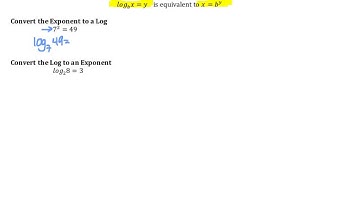 Converting Logs & Exponents