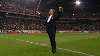 André Rieu playing before the Ajax - Olympic Marseille game