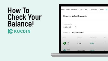 How to Check Your Balance on KuCoin Monitor Your Crypto Portfolio [easy]