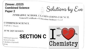 Zimsec June 2025, Combined Science Paper 2, Chemistry solutions