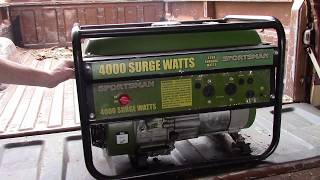 Used sportsman Generator   Repair and Getting It working