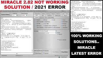 Miracle 2.82 Review All Error Fix Not Working Solution | New Error Fix