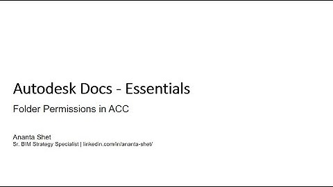 How to Manage Folder Permissions in Autodesk Docs (ACC Tutorial)