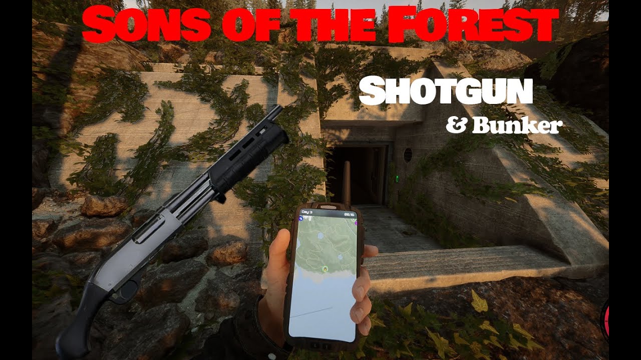 How to get the Shotgun in Sons of The Forest (Bunker Walkthrough)