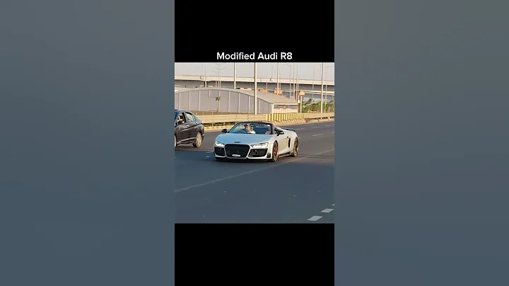 Heavy Modified Open Roof Audi R8 #viral #shorts #cars