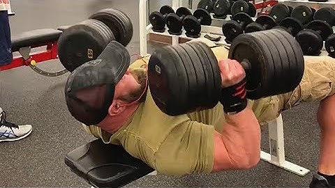 Dumbbell Bench Press Drop Set