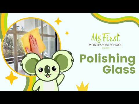 Polishing Glass | Practical Life Activity | My First Montessori School Inc.