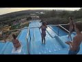 Scary Blue Water Slide At Aquaréna 