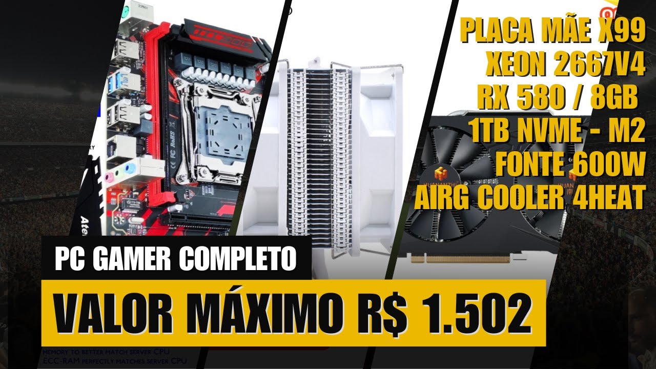 O MELHOR (PC GAMER) DO ALIEXPRESS POR R$ 1.502,00 - YouTube
