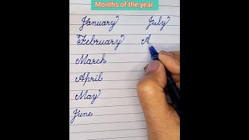 Months of the year in cursive writing #Months names for beginners in cursive letters #calligraphy