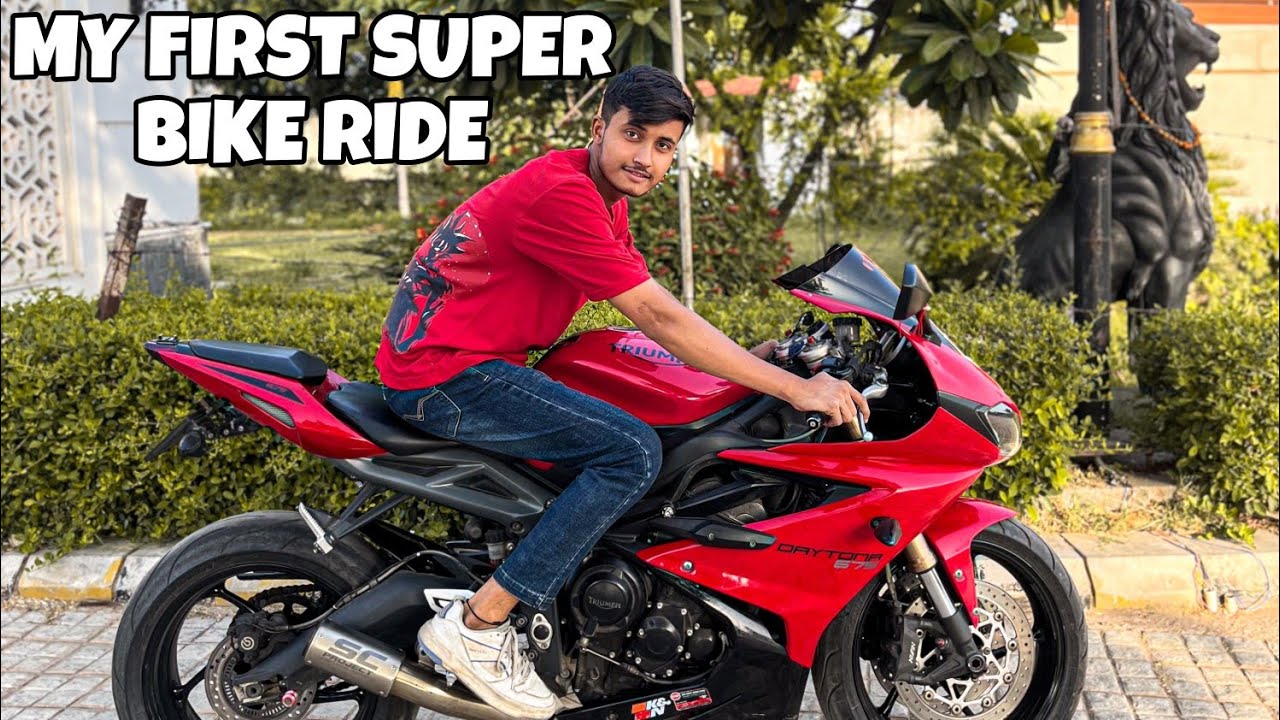 My First Superbike Ride | First time Daytona 675 Ride | Crazy Public ...