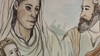 Disegno con acquarello fatto da Edna Moraes 