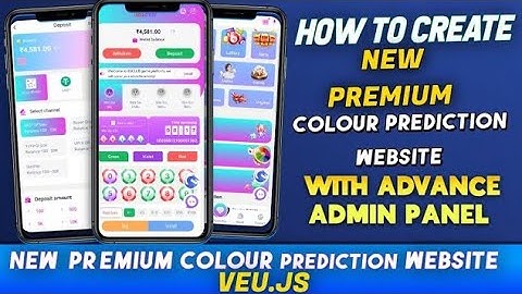 How to Create own colour prediction website | Premium vue js source code | lucklottery php script