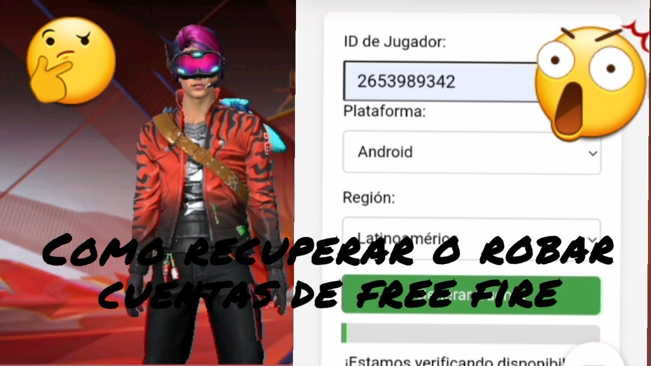 Como recuperar o robar una o tu cuenta de Free fire 2024 - YouTube