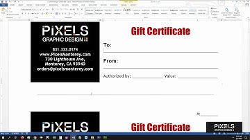 Free Gift Certificate templates