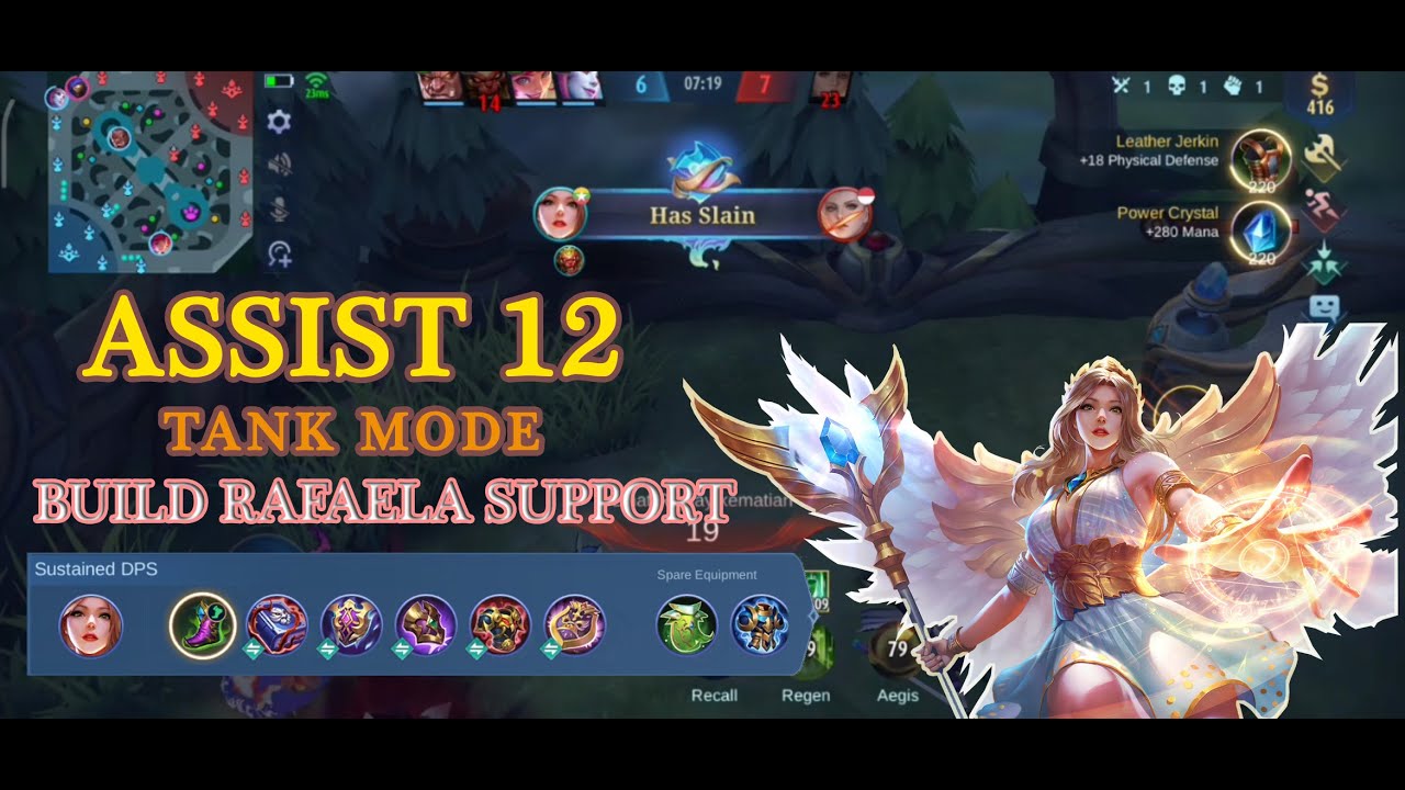 RAFAELA TANK BUILD : MOBILE LEGEND GAMEPLAY - YouTube