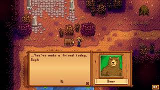 Meeting the talking bear | Stardew Valley