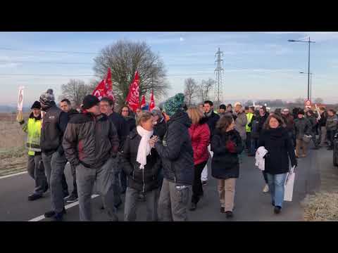 Le Maine Libre  - TE connectivity à Allonnes - Marche solidaire