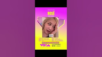 Thumbnail of Rosé for VMA awards 🏆 ~ #blackpink #fypage #blackpinkmembers #rosé #jisoojennie #rosieposie #vmas
