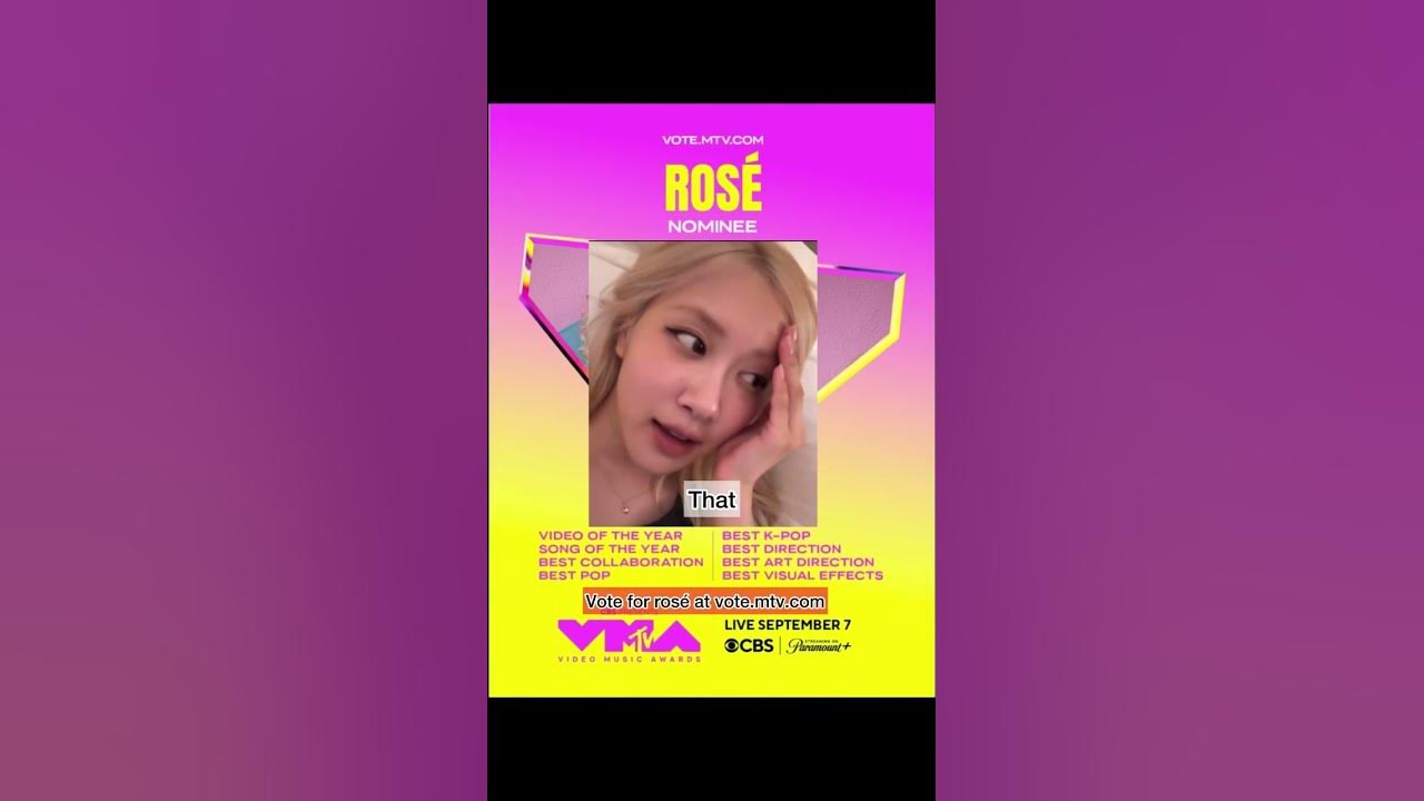 Rosé for VMA awards 🏆 ~ #blackpink #fypage #blackpinkmembers #rosé #jisoojennie #rosieposie #vmas