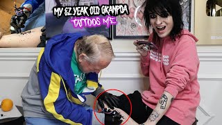 My 82 Year Old Grandpa Tattoos Me