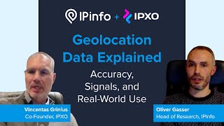 Geolocation Data Explained | IPinfo x IPXO Webinar screenshot 4