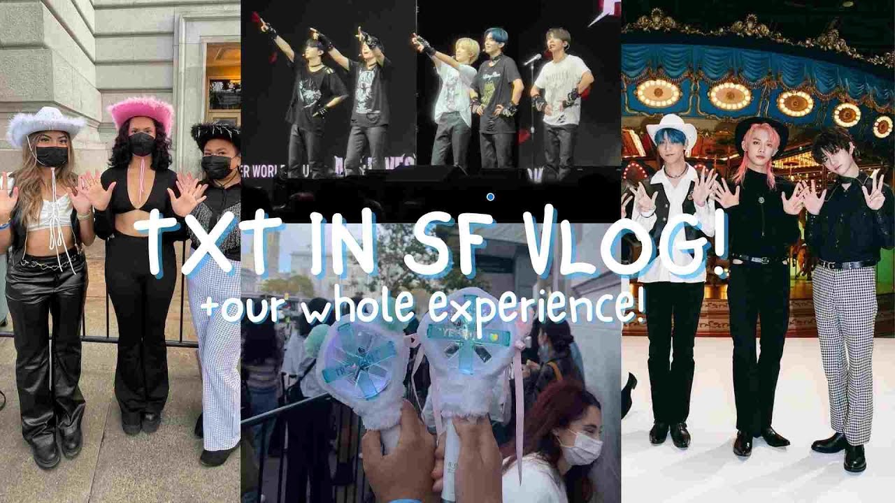 TXT IN SF VLOG!! (our seatgeek experience, moa drama, +concert footage!!)