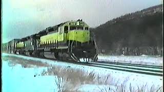 NYSW 3612 EB Sea-Land Stack through Port Jervis 1986 Part 2