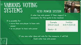 MMW weighted voting system