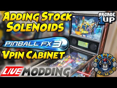 Adding Stock Solenoids to Arcade1Up Star Wars Pinball FX3 Mod - LIVE Modding Session from Kongs-R-Us