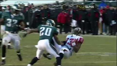 2004 NFC Championship - Brian Dawkins Hit on Alge ...