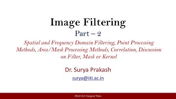 Lecture 15: Image Filtering - Part 2