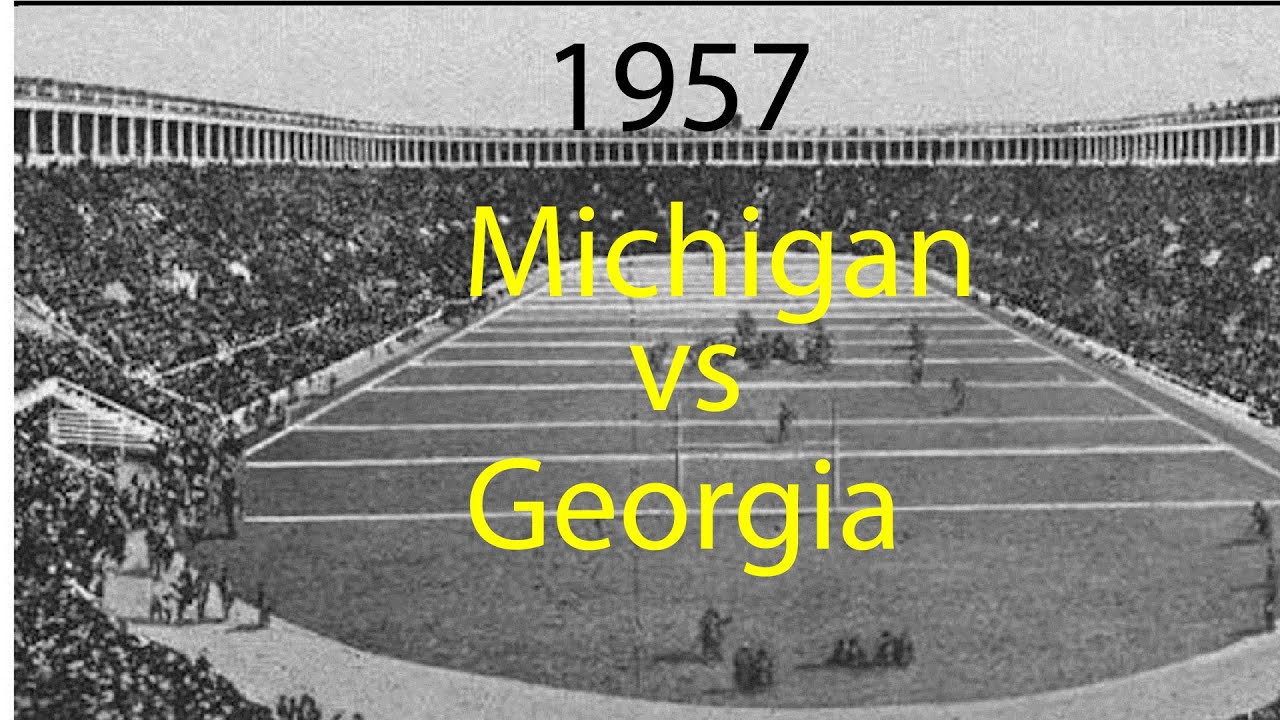 1957 Georgia @ Michigan; College Football