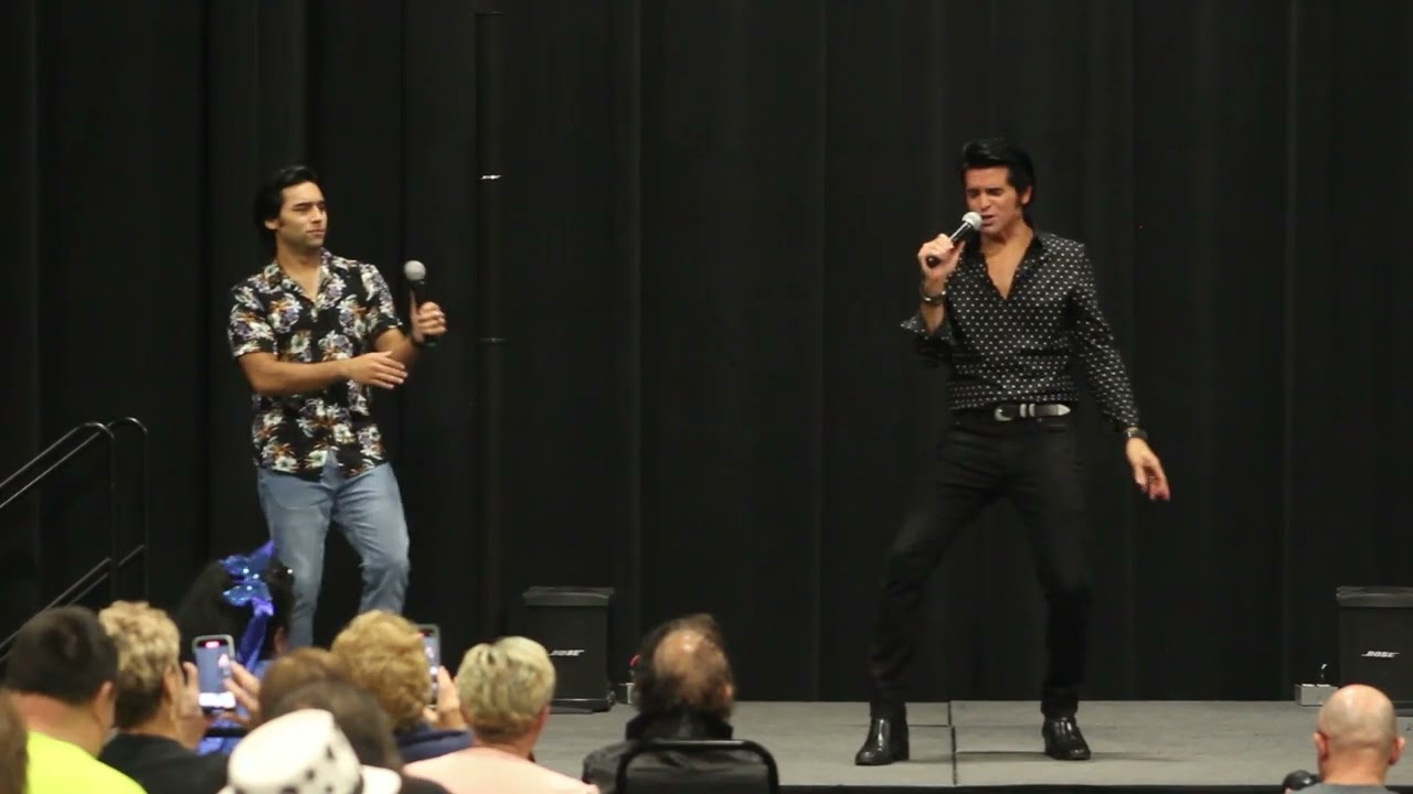 Dean Z & Cote Deonath sing Any Day Now Entertainment Pavilion Elvis Week 2022