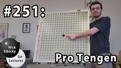 Nick Sibicky Go Lecture #251-  Pro Tengen