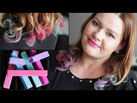 KOLOROWE OMBRE na 1 dzień - test kredy do włosów  ★ Red Lipstick Monster ★