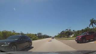 Driving from Punta Gorda to Cape Coral, Florida on Burnt Store Road