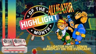 Evercade - Highlight of the Month : ALLIGATOR HUNT - 10min of Gameplay on this AWESOME Shooter Game!