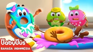 Mari Kita Menari Bersama Donat Keren Yuk! 🍩 Seri Petualangan Makanan BabyBus Bahasa Indonesia
