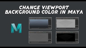 How to Change Viewport Background Color in Maya (2018)