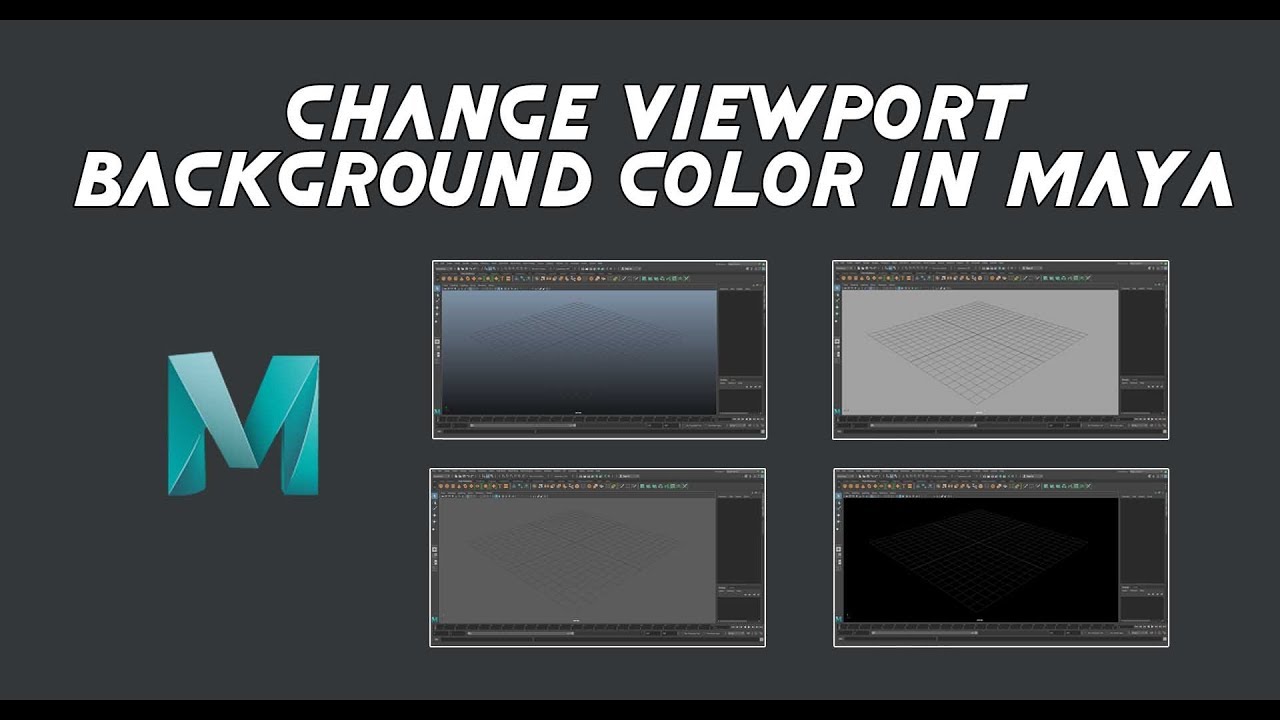 How To Change Viewport Background Color In Maya (2018)