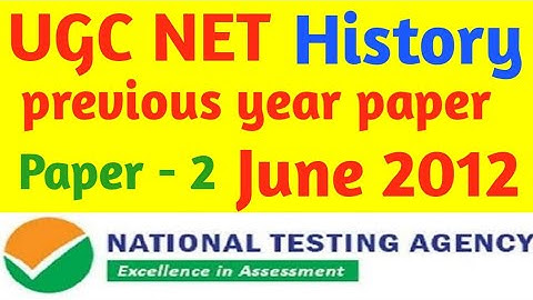 ugc net history june 2012