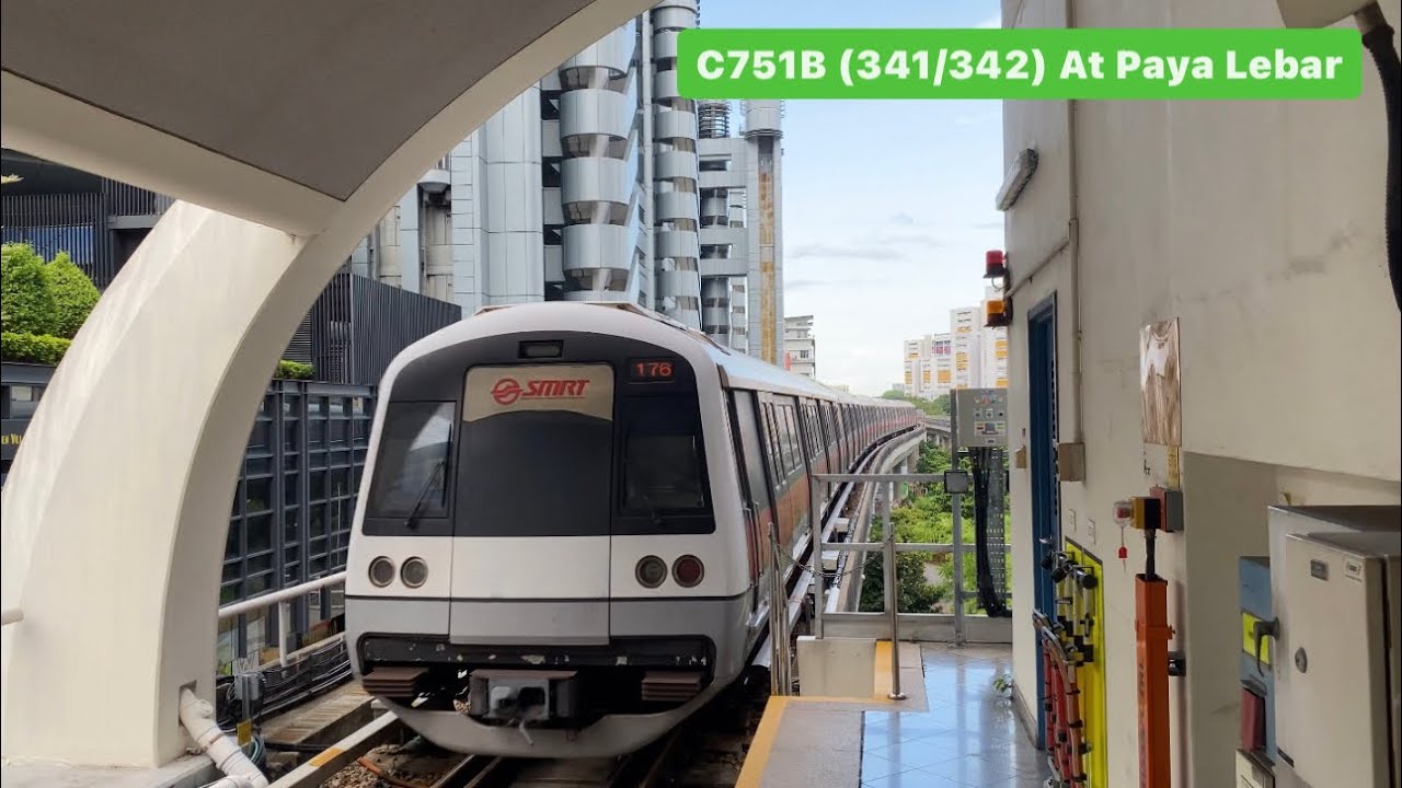 [Train Fault][SMRT] C751B (341/342) at Paya Lebar - YouTube